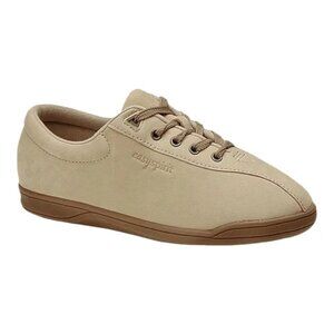 Easy Spirit  Beige Leather Lace Up Walking Shoes 8b w/2A Heel